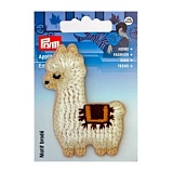 Термоаппликация "Лама" 70*50мм, 100% полиэстер, белый, Prym, 924338