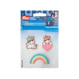 Набор термоаппликаций "Единороги. Радуга" 30*25мм, 100% полиэстер, 3шт в наборе, Prym, 924349