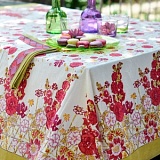 Скатерть "Flowery red-green" 180*270см, Mas d'Ousvan, 35.90.270