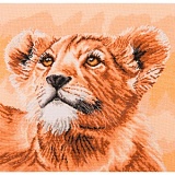 Купить недорого   Набор для вышивания Maia "Lion Cub - Little Princess" 30*30см, MEZ Венгрия, 5678000-05046  в интернет магазине Фэмили хобби