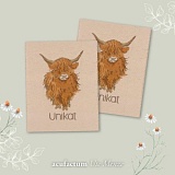 Заплатка "Unikat" /Уникальный/ 50*40мм, 100% полиэстер, Acufactum, 35386