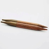 Спицы съемные "Ginger" 9мм/13см, ламинированная береза, коричневый, KnitPro, 31213