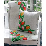 Купить недорого   Набор для вышивания Anchor: салфетка-дорожка "Tulips" 36*112см, MEZ Венгрия, 9240000-02104  в интернет магазине Фэмили хобби
