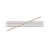 Спицы чулочные "Nova" 2,75мм/15см, латунь с гальваническим покрытием, серебристый, KnitPro, 10104
