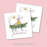 Заплатка "Fantastisch, Heuschrecke" /Фантастик, Кузнечик/ 40*40мм, 100% полиэстер, Acufactum, 35407