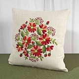 Наволочка 40*40см, ручная вышивка, Schaefer, 6825/385