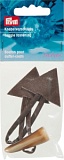 Застежка-клевант 15*5см, дерево/полиуретан, коричневый, 1 пара в упаковке, Prym, 417710