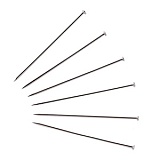 Булавки для шитья 30*0,50мм, сталь, серебристый, 500г в упаковке (пластмассовая банка), Prym, 024122