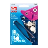 Кнопки "Джерси" с имитацией стежка, диаметр 12мм, Prym, 390613