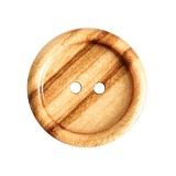 Пуговица с 2 отверстиями, размер 23мм, дерево, бежевый, Union Knopf by Prym, U0453246023001601-20