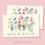 Заплатка "Blumenkinder" /Дети цветов/ 50*80мм, 100% полиэстер, Acufactum, 35397