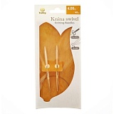 Спицы круговые укороченные "Knina Swivel" 4мм/40см, бамбук, натуральный, Tulip, KS-400400