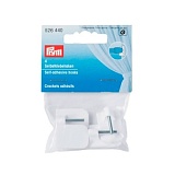 Самоклеящиеся крючки для крепления витражных штанг, размер 25*20мм, пластик/металл, Prym, 526440