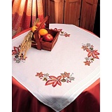 Купить недорого   Набор для вышивания Anchor: скатерть "Autumn Tablecloth"  80*80см, MEZ Венгрия, ETW05  в интернет магазине Фэмили хобби