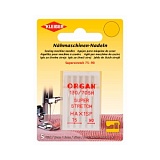 Набор игл для швейной машинки ORGAN, стрейч, размер 75-90, сталь, 5шт в наборе, Kleiber, 699-95