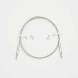 Тросик "GlideX" для съемных спиц, длина около 35 (60)см, заглушки 2шт, ключик, KnitPro, 10653