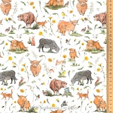 Ткань "Пастбище счастья", ширина 145см, 100% хлопок, Acufactum, 3523-904