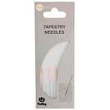 Иглы ручные для шитья пряжей, круглый наконечник, размер 0,89*39,5мм (№ 23), сталь, Tulip, AC-041e