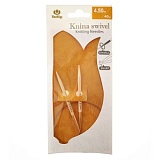 Спицы круговые укороченные "Knina Swivel" 4,5мм/40см, бамбук, натуральный, Tulip, KS-400450