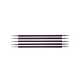 Спицы чулочные "Zing" 6мм/15см, KnitPro, 47013