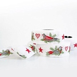 Купить недорого   Тесьма декоративная "Рождественские птицы", ширина 30мм, Acufactum Ute Menze,  в интернет магазине Фэмили хоби