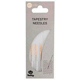 Иглы ручные для шитья пряжей, круглый наконечник, размер 1,24*48,5мм (№ 18), сталь, Tulip, AC-039e