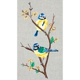 Купить недорого   Набор для вышивания Anchor "Blue Tits" 38*20см, MEZ Венгрия, PE650  в интернет магазине Фэмили хобби