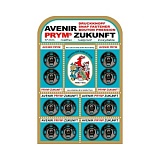 Кнопки пришивные, диаметр 17мм, латунь (нержавеющие), черный, 12шт в упаковке, Prym, 341135