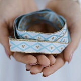 Купить недорого   Тесьма декоративная "Ромб и сердечко", ширина 16мм, Acufactum Ute Menze,  в интернет магазине Фэмили хоби