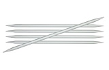 Спицы чулочные "Basix Aluminum" 4мм/20см, KnitPro, 45115