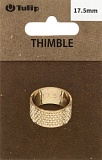 Наперсток "Кольцо", диаметр 17,5мм, сталь, золотистый, Tulip, SN-007e