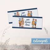 Этикетка тканая "Von Deiner Oma" 30*55мм, Acufactum Ute Menze, 35356