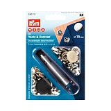 Кнопки "Яхта и Караван", диаметр 15мм, латунь/сталь, серебристый, 10шт в упаковке, Prym, 390211