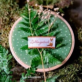 Этикетка тканая "Lieblingsstuck" 20*45мм, 100% полиэстер, Acufactum Ute Menze, 35339-этикетка