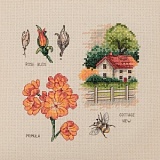 Купить недорого   Набор для вышивания Anchor "Garden View" 16*16см, MEZ Венгрия, PCE979  в интернет магазине Фэмили хобби