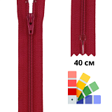 Застежка-молния спиральная тип 3 (4,15мм), неразъемная, длина 40см, YKK, 0561179/40