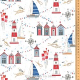 Ткань "Порт приписки", ширина 145см, 100% хлопок, Acufactum, 3523-935