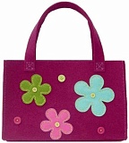 Набор для шитья из фетра "Сумочка. Цветы на бордовом", Kleiber, 931-01 бордо