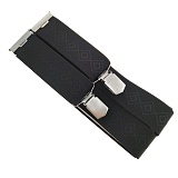 Подтяжки мужские эксклюзив M-L, 35мм/120см, черный, 80%полиэстер, 20%эластодин 944304