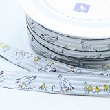 Купить недорого   Тесьма декоративная "Куры", ширина 16мм, Acufactum Ute Menze,  в интернет магазине Фэмили хоби