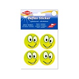 Аппликации, самоклеящиеся, светоотражающие "Счастливое лицо", диаметр 4,8см, ПВХ, Kleiber, 611-89